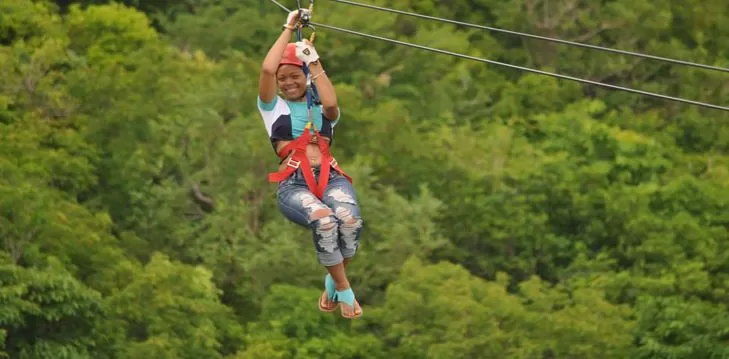 ziplining
